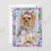 Vergeet me niet Yorkie kaarten (Voorkant / Achterkant)