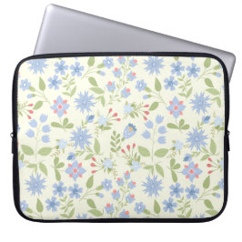 Vergeet-me-noten en korenbloemen laptop sleeve