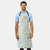 Vergeet-me-noten en korenbloemen schort (Gedragen)