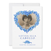 Vergeet-me-nots begrafenisviering van het leven bl