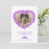 Vergeet-me-nots begrafenisviering van het leven pa kaart (Staand voorkant)