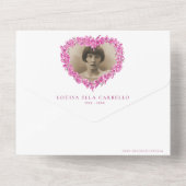 Vergeet-me-nots begrafenisviering van het leven ro all in one uitnodiging (Achterkant)