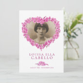 Vergeet-me-nots begrafenisviering van het leven ro kaart (Staand voorkant)