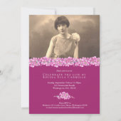 Vergeet-me-nots begrafenisviering van het leven ro kaart (Achterkant)