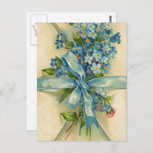 vergeet-me-nots briefkaart (Voorkant / Achterkant)