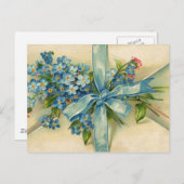 vergeet-me-nots briefkaart (Voorkant / Achterkant)