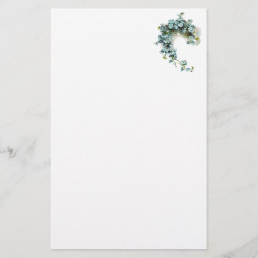 vergeet-me-Nots Briefpapier (Voorkant)