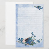 Vergeet me Nots Briefpapier (Voorkant / Achterkant)