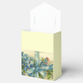 VERGEET ME NOTS BRUILOFT BLAUWGROEN BLAUW GEM MONO BEDANKDOOSJES (Geopend)