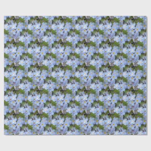 Vergeet me Nots Cadeaupapier (Vlak)