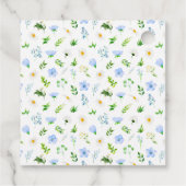 Vergeet-me-Nots Daisies Floral Wedding Dank je Bedankjes Labels (Achterkant)