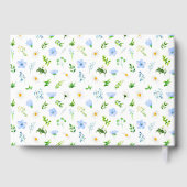 Vergeet-me-Nots Daisies Floral Wedding Gastenboek (Achterkant)