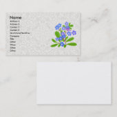 Vergeet-me-Nots & de Kaart van het Profiel van het Visitekaartje (Voorkant / Achterkant)