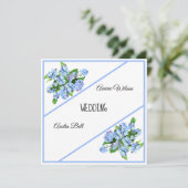 Vergeet-me-nots Elegant Blue Kaart (Staand voorkant)