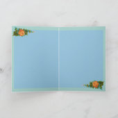 Vergeet me Nots  hartkaart Kaart (Binnen)