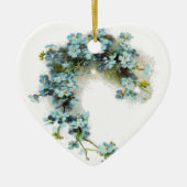 vergeet-me-Nots Keramisch Ornament (Voorkant)