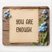 Vergeet-me-nots met citaat muismat (Voorkant)