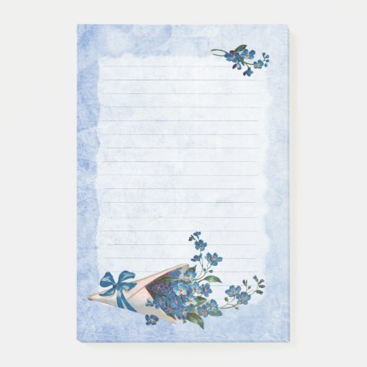Vergeet me Nots Post-it® Notes (Voorkant)