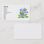 Vergeet me Nots-profielkaart Visitekaartje (Voorkant / Achterkant)