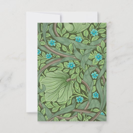 Vergeet-me-Nots, Wallpaper van William Morris Bedankkaart (Voorkant)