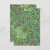 Vergeet-me-Nots, Wallpaper van William Morris Bedankkaart (Voorkant / Achterkant)