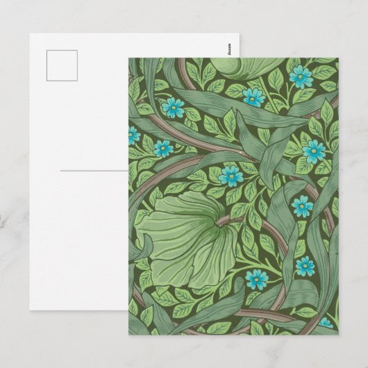 Vergeet-me-Nots, Wallpaper van William Morris Feestdagenkaart (Voorkant / Achterkant)