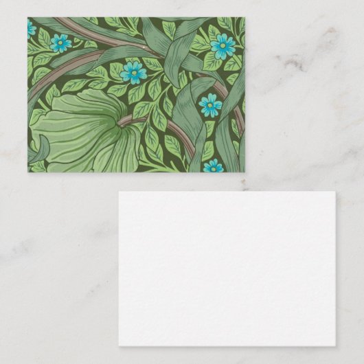 Vergeet-me-Nots, Wallpaper van William Morris Notitiekaartje (Voorkant / Achterkant)