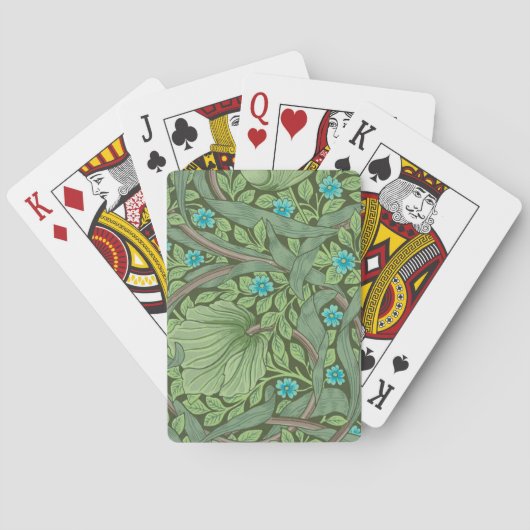 Vergeet-me-Nots, Wallpaper van William Morris Pokerkaarten (Achterkant)
