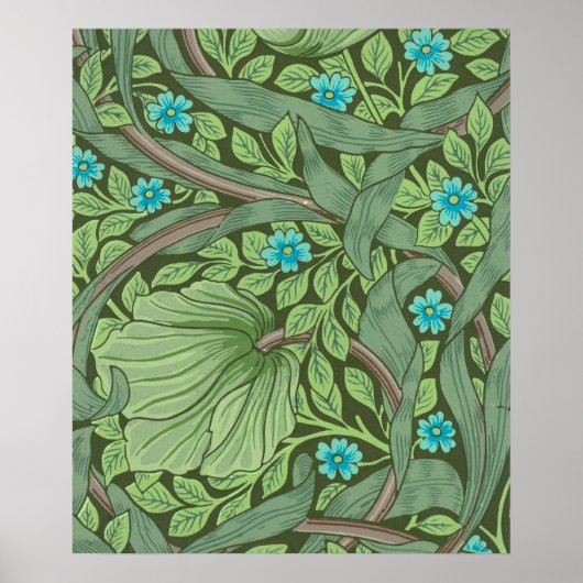 Vergeet-me-Nots, Wallpaper van William Morris Poster (Voorkant)