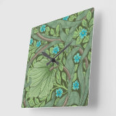 Vergeet-me-Nots, Wallpaper van William Morris Vierkante Klok (Hoek)