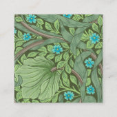 Vergeet-me-Nots, Wallpaper van William Morris Vierkante Visitekaartje (Achterkant)