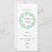 Vergeet me Nots Waterverf Kaart (Voorkant)