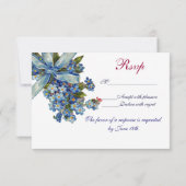 VERGEET ME NOTULEN MONOGRAM, WEDDING PARTY RSVP bl (Achterkant)