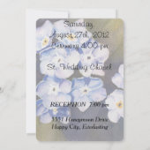 VERGEET ME OPMERKINGEN  WEDDING INVITATIE KAART (Achterkant)