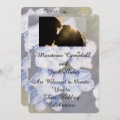 VERGEET ME OPMERKINGEN  WEDDING INVITATIE KAART (Voorkant / Achterkant)