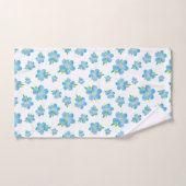 Vergeet me Waterverf ventilatorpatroon Bad Handdoek (Handdoek)
