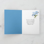 Vergeet-mij-niet aan je denken kaart (Binnen)