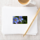 Vergeet-mij-niet Bloemen, Myosotis Etiket (Insitu)