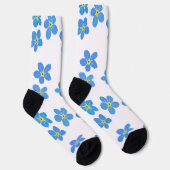 Vergeet-mij-niet bloemen sokken (Rechts)