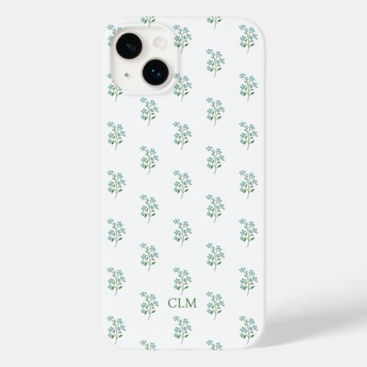 Vergeet Mij Niet Bloemige Zoete Preppy Case-Mate iPhone Case (Achterkant)