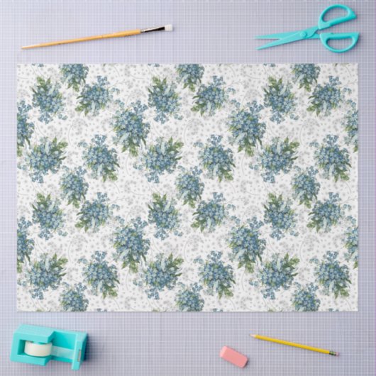 Vergeet-mij-niet-boeket Tissue Paper Tissuepapier (Craft)