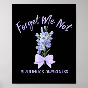 Vergeet Mij Niet Dementie Heimerheimer Bewustzijn Poster