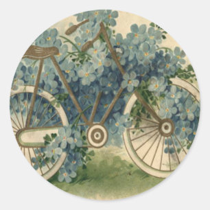 Vergeet Mij Niet Fiets Verjaardag Ronde Sticker