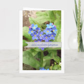 Vergeet-mij-niet hart - kaart (Achterkant)