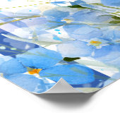 Vergeet-mij-niet Jubileum Poster (Hoek)