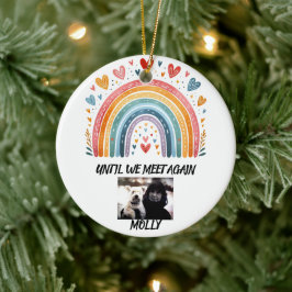 Vergeet-mij-niet Kerstbal Regenboogbrug Keramisch Ornament