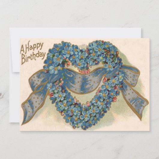 Vergeet-mij-niet-lint Bloemhart (Voorkant)