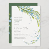 Vergeet-mij-niet ochtend na uitnodiging (Voorkant / Achterkant)