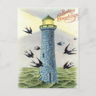 Vergeet Mij Niet Songbird Vuurtoren Briefkaart