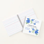 Vergeet mij niet Uitvaartmonument Gastenboek Notitieboek (Binnen)